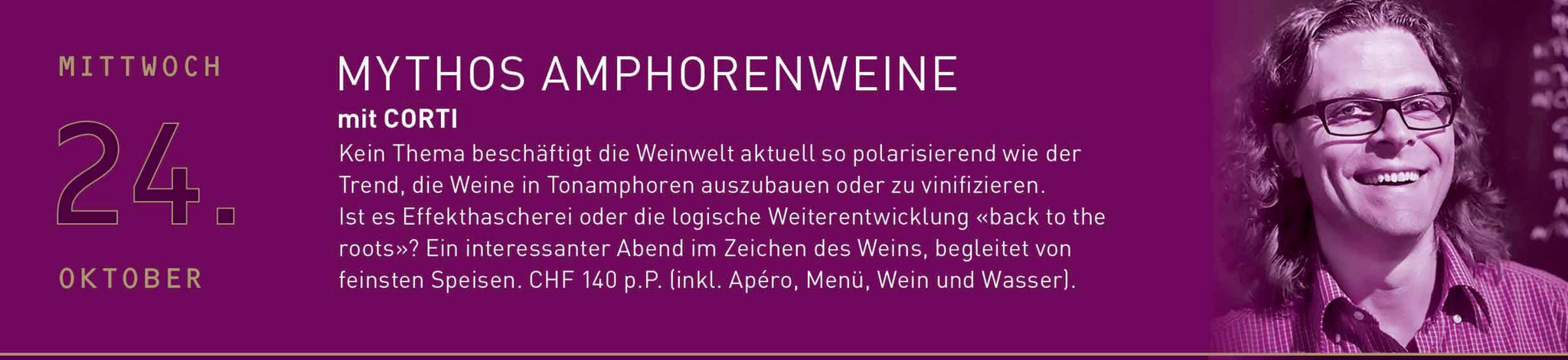 <24. Oktober> Corti zu Besuch im Piazza! Mythos Amphorenweine